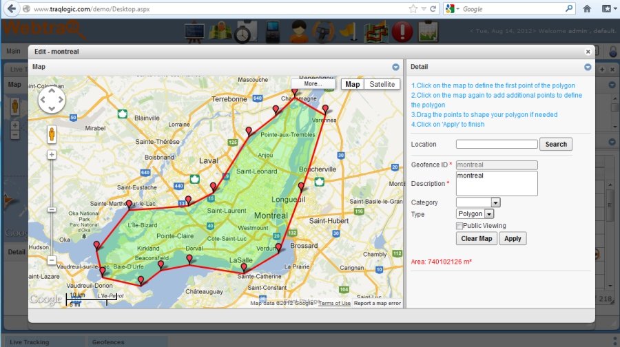 Geofence/Route alerts